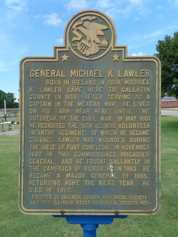 General Michael K. Lawler Marker image. Click for full size.