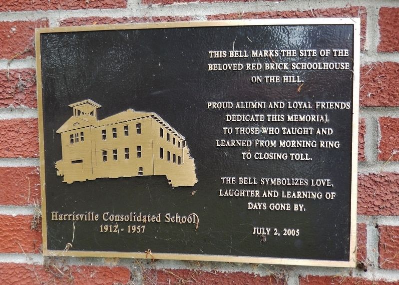 Harrisville Consolidated School Marker. Click for full size. Harrisville Consolidated School Marker image. Click for full size.