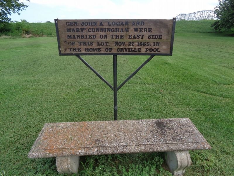 General Logan's Marriage Marker. Click for full size. General Logan's Marriage Marker image. Click for full size.