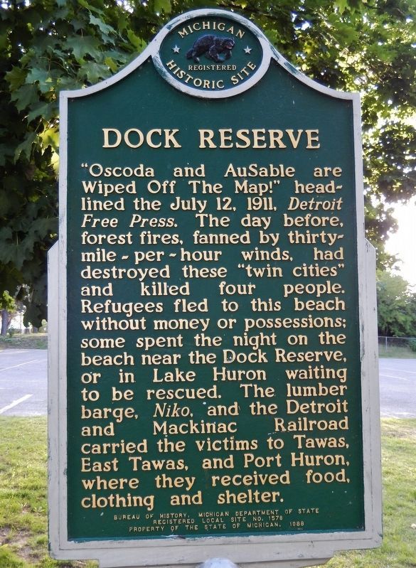 Dock Reserve Marker image. Click for full size.