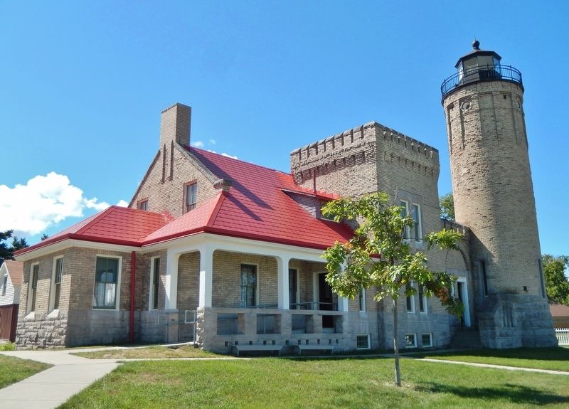 Old Mackinaw Point Lighthouse. Click for full size. Old Mackinaw Point Lighthouse image. Click for full size.