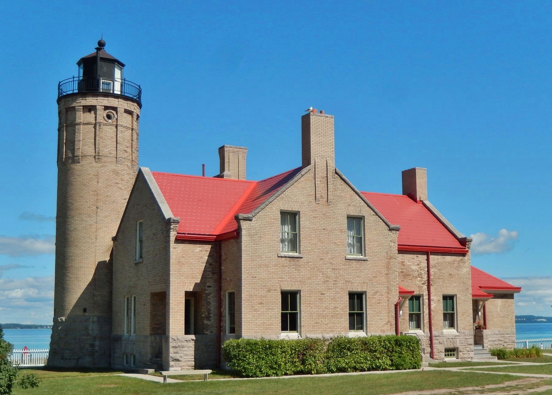 Old Mackinaw Point Lighthouse image. Click for full size.