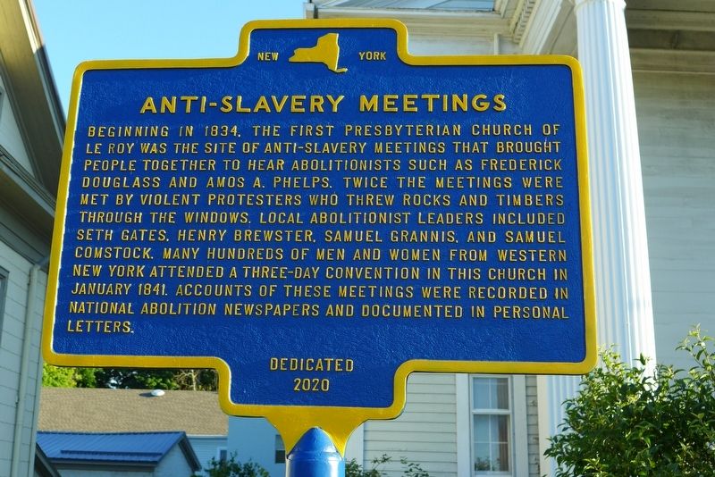 Anti-Slavery Meetings Marker image. Click for full size.