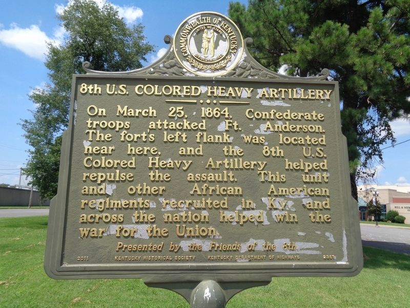 8th U.S. Colored Heavy Artillery Marker image. Click for full size.