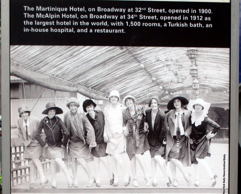 Martinique and McAlpin Hotels wayside. Click for full size. Martinique and McAlpin Hotels wayside image. Click for full size.