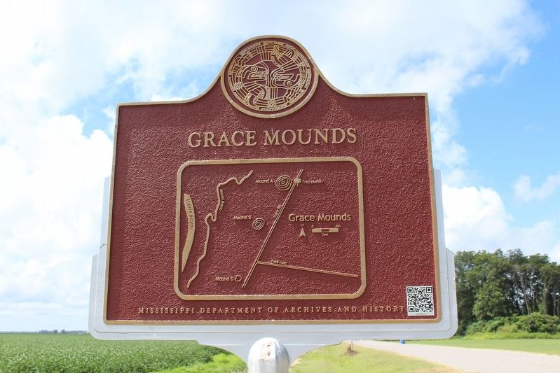 Grace Mounds Marker (back) image. Click for full size.