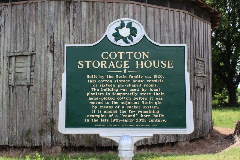Cotton Storage House Marker image. Click for full size.