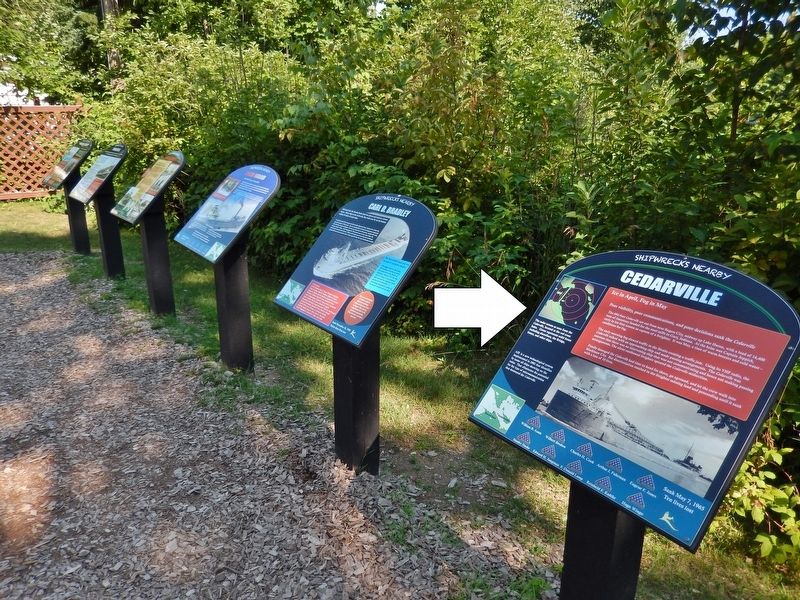 Cedarville Marker. Click for full size. Cedarville Marker image. Click for full size.