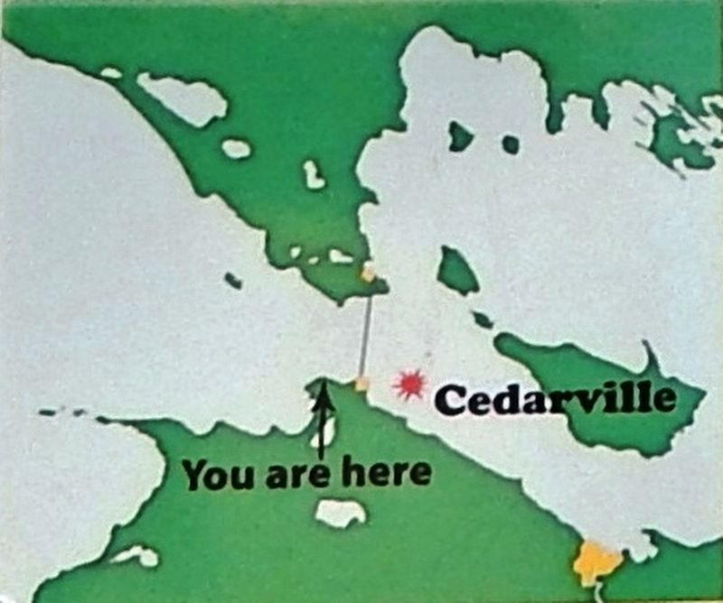 Marker detail: <i>Cedarville</i> Shipwreck Location image. Click for full size.