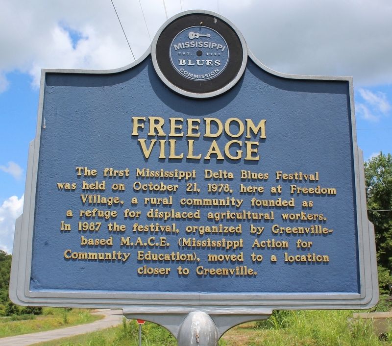 Freedom Village Marker (Front) image. Click for full size.