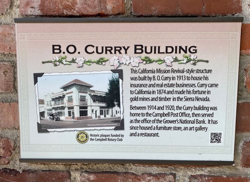 B.O. Curry Building Marker image. Click for full size.