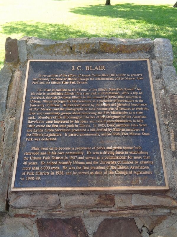 J.C. Blair Marker. Click for full size. J.C. Blair Marker image. Click for full size.