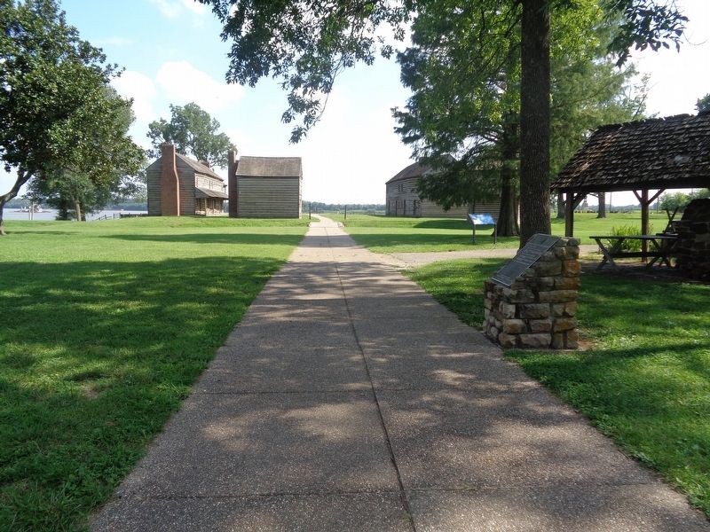 Four Flags Over Fort Massac Marker. Click for full size. Four Flags Over Fort Massac Marker image. Click for full size.