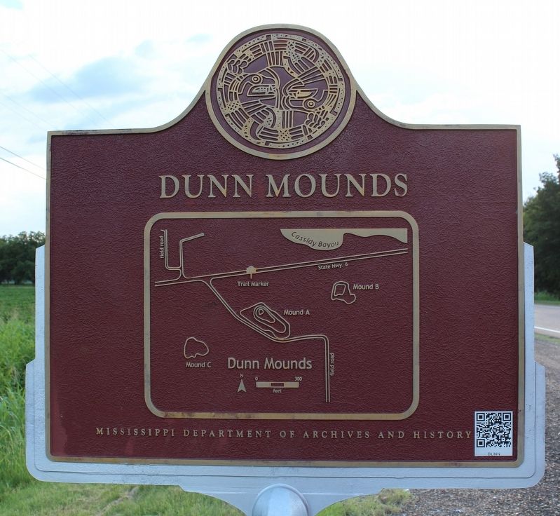 Dunn Mounds Marker (Back) image. Click for full size.