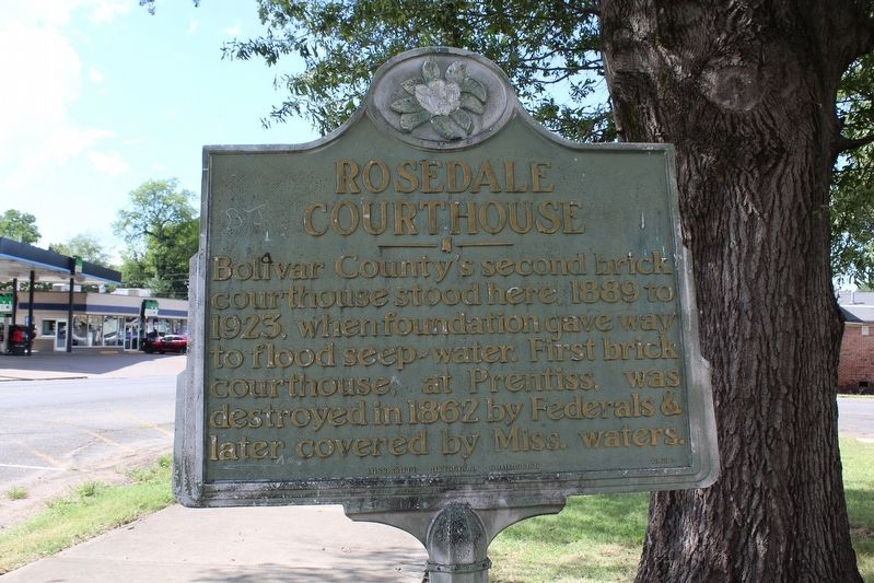 Rosedale Courthouse Marker image. Click for full size.