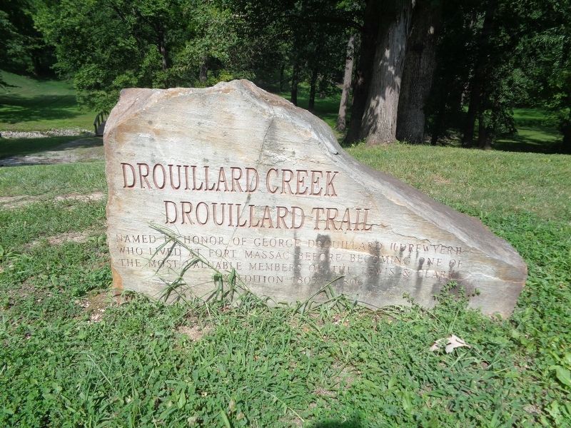 Drouillard Creek Drouillard Trail Marker image. Click for full size.