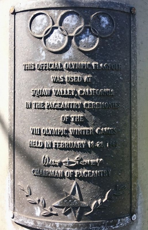 Olympic Flagpole Marker image. Click for full size.