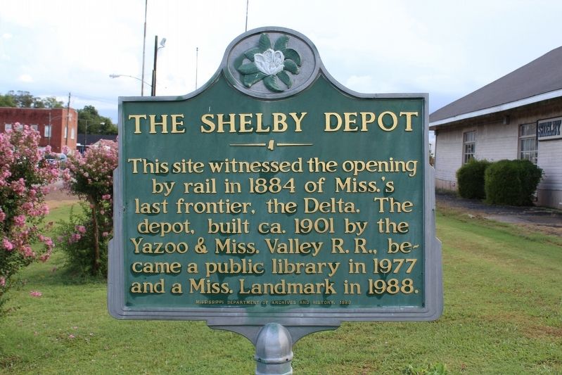The Shelby Depot Marker image. Click for full size.
