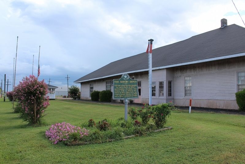 The Shelby Depot Marker. Click for full size. The Shelby Depot Marker image. Click for full size.