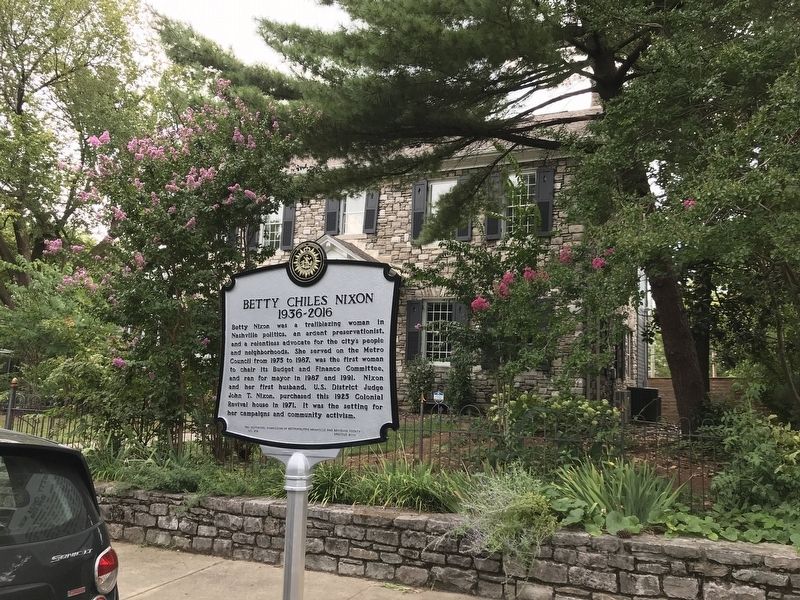 Betty Chiles Nixon Marker. Click for full size. Betty Chiles Nixon Marker image. Click for full size.