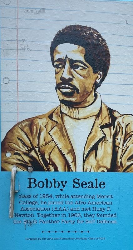 Berkeley High School Alumni: Bobby Seale <i>(east side)</i> image. Click for full size.