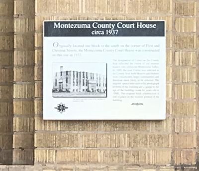 Montezuma County Court House Marker image. Click for full size.