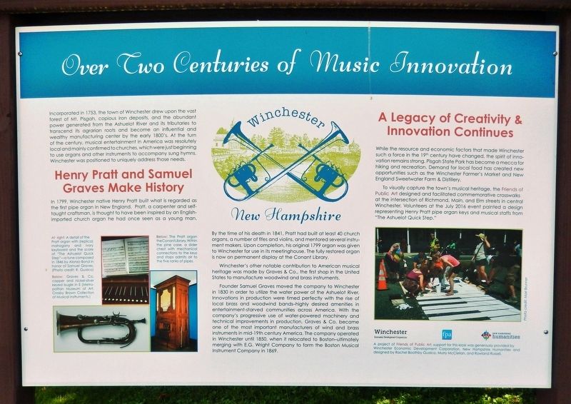 Over Two Centuries of Music Innovation Marker image. Click for full size.