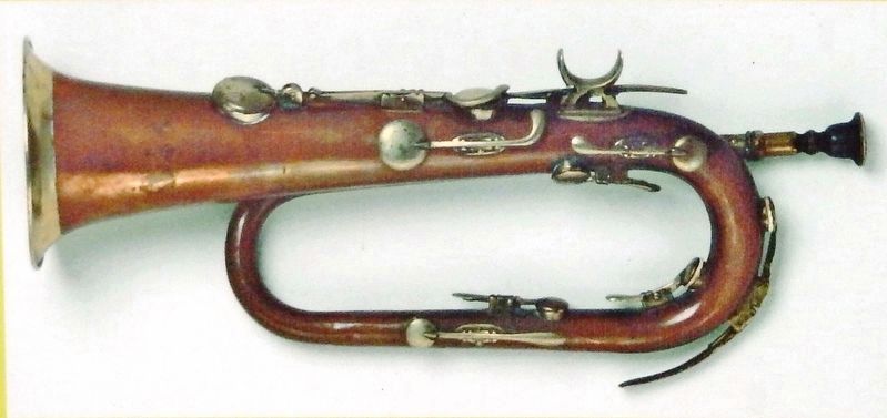 Marker detail: Copper and Nickel-silver Keyed Bugle image. Click for full size.