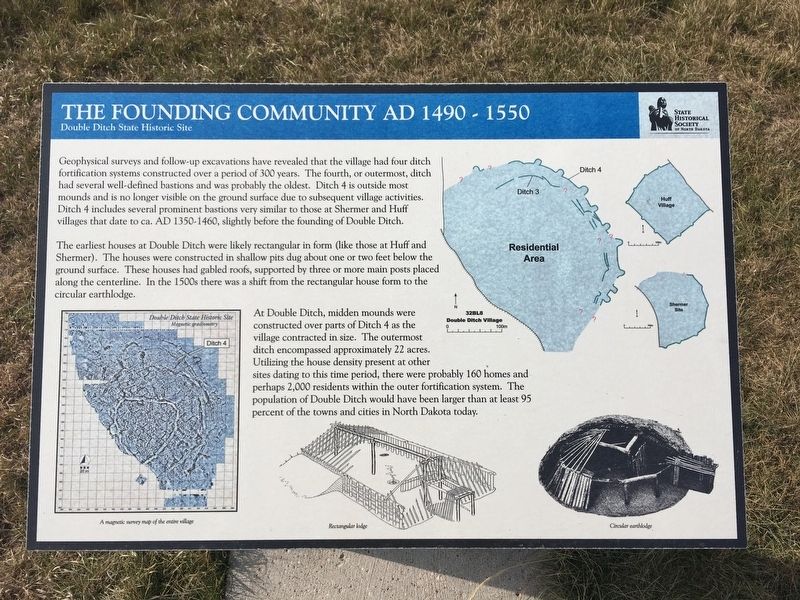 The Founding Community AD 1490-1550 Marker image. Click for full size.