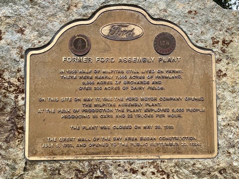 Former Ford Assembly Plant Marker image. Click for full size.