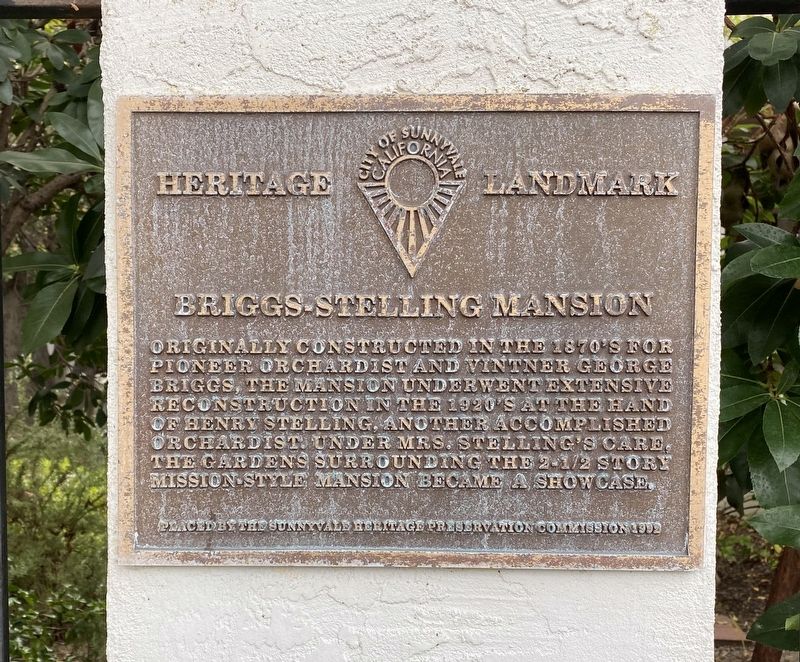 Briggs-Stelling Mansion Marker. Click for full size. Briggs-Stelling Mansion Marker image. Click for full size.