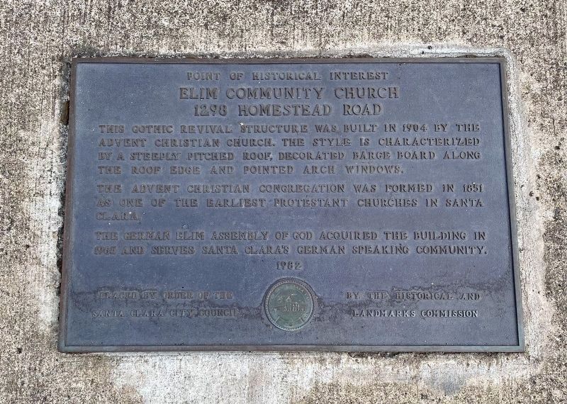 Elim Community Church Marker image. Click for full size.
