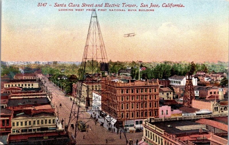 <i>Santa Clara Street and Electric Tower, San Jose, California</i> image. Click for full size.
