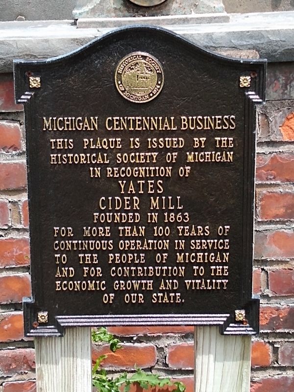 Yates Cider Mill Marker image. Click for full size.