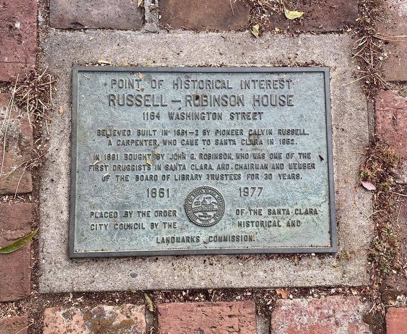 Russell – Robinson House Marker image. Click for full size.