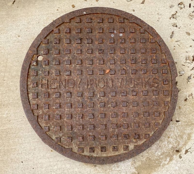 Hendy Iron Works Manhole Cover image. Click for full size.