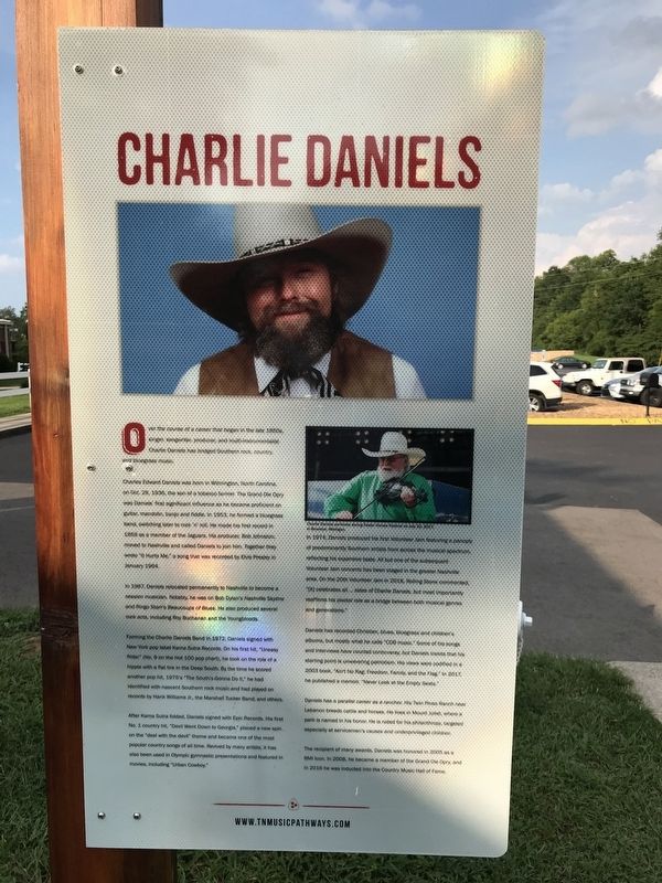 Charlie Daniels Marker. Click for full size. Charlie Daniels Marker image. Click for full size.