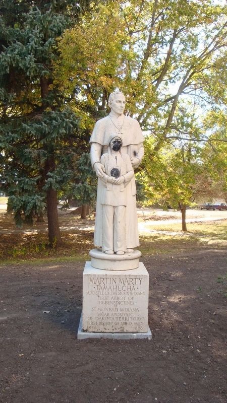 Statue of Bishop Martin Marty image. Click for full size.