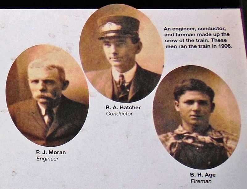 Marker detail: Engineer, Conductor and Fireman image. Click for full size.