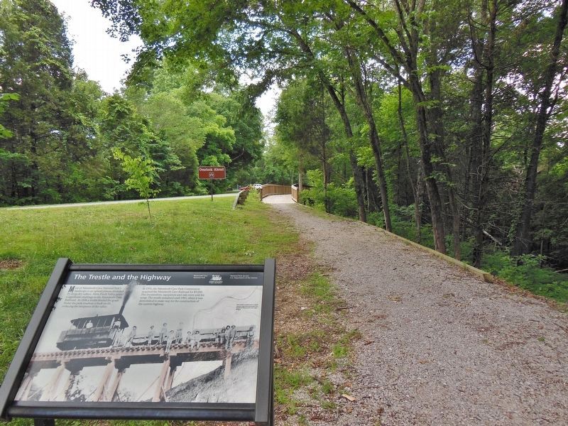 The Trestle and the Highway Marker. Click for full size. The Trestle and the Highway Marker image. Click for full size.
