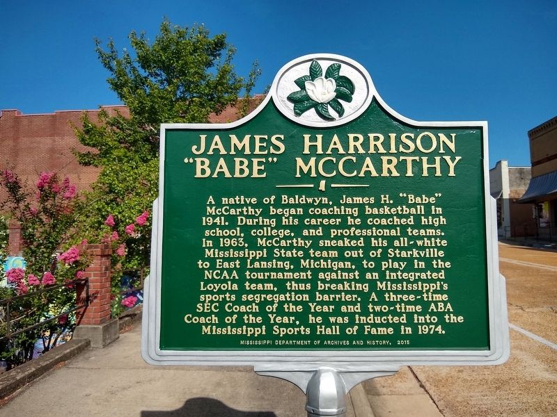 James Harrison “Babe” McCarthy Marker image. Click for full size.