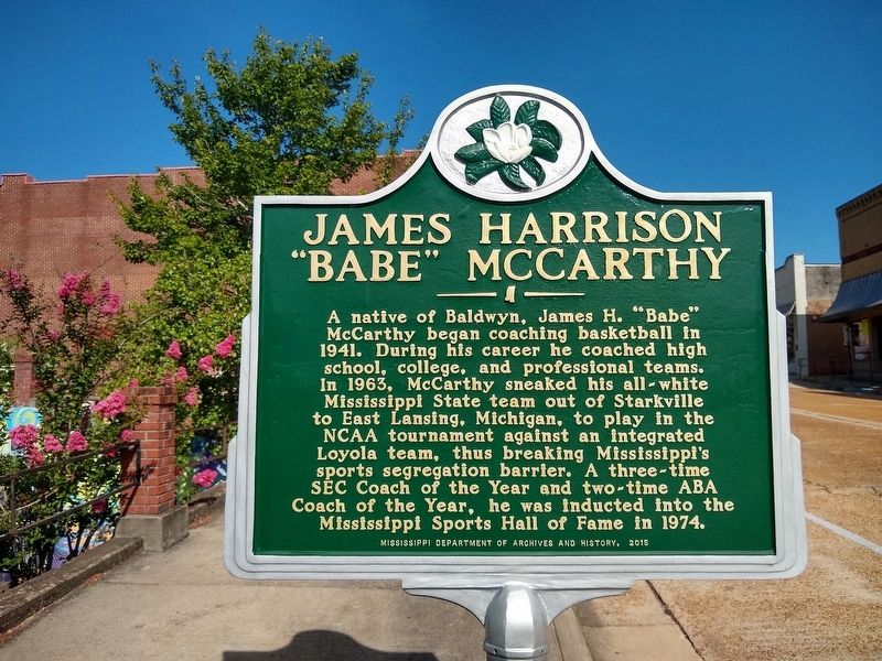 James Harrison “Babe” McCarthy Marker. Click for full size. James Harrison “Babe” McCarthy Marker image. Click for full size.
