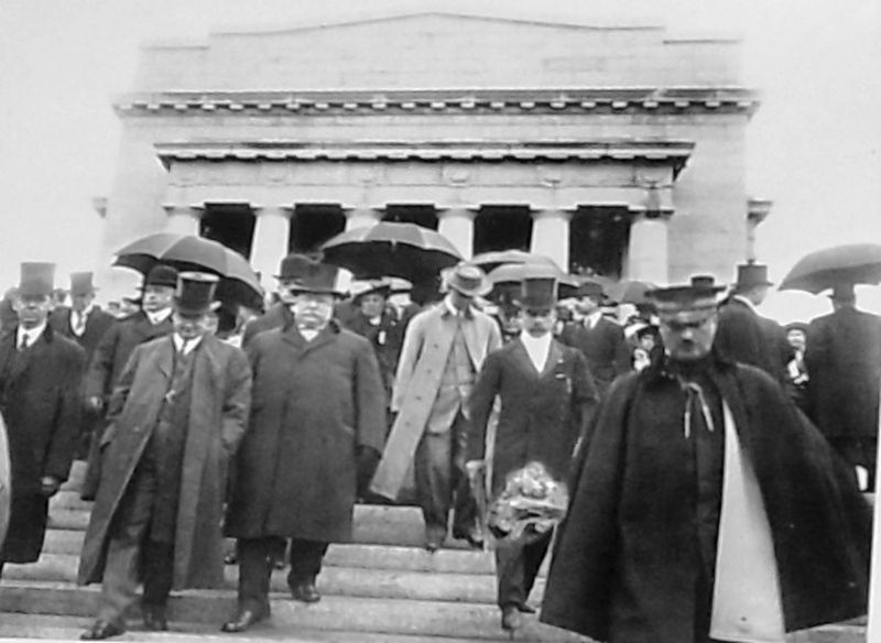Marker detail: President William Howard Taft image. Click for full size.