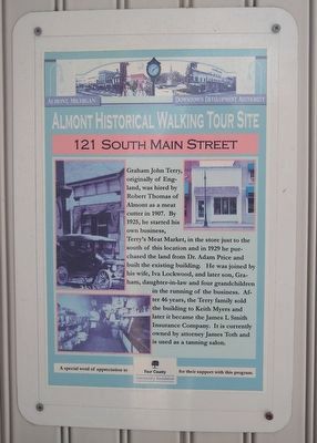 121 South Main Street Marker image. Click for full size.