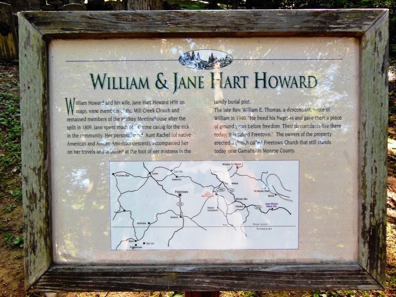 William & Jane Hart Howard Marker image. Click for full size.