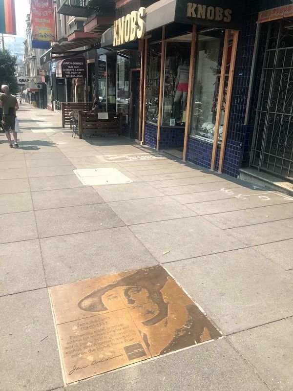 Jane Addams Marker. Click for full size. Jane Addams Marker image. Click for full size.