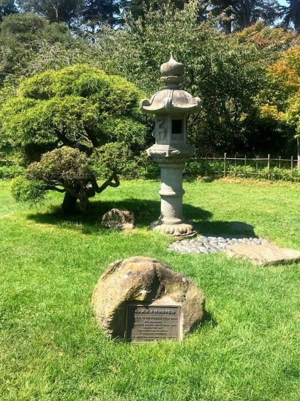 An additional Japanese Tea Garden Dedication Marker image. Click for full size.