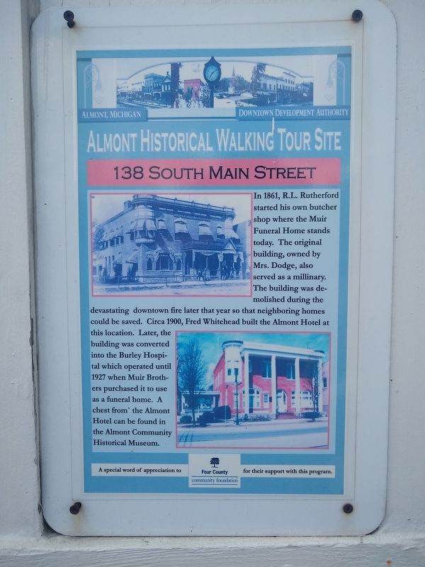 138 South Main Street Marker image. Click for full size.