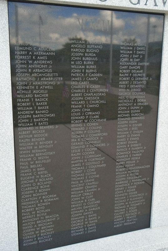War Memorial WWII Honored Dead image. Click for full size.
