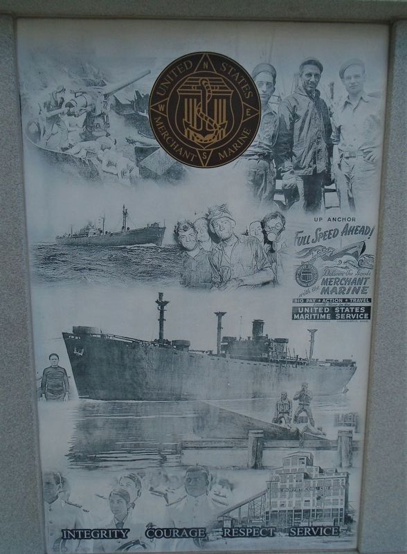 War Memorial - US Merchant Marine image. Click for full size.